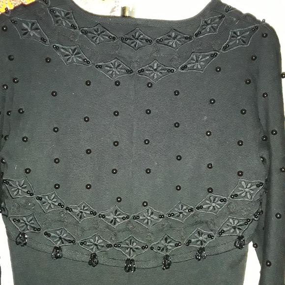 Vintage beaded dress size xl. - Picture 7 of 16